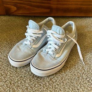 Vans Old Skool Shoes (Baby Blue/True White)